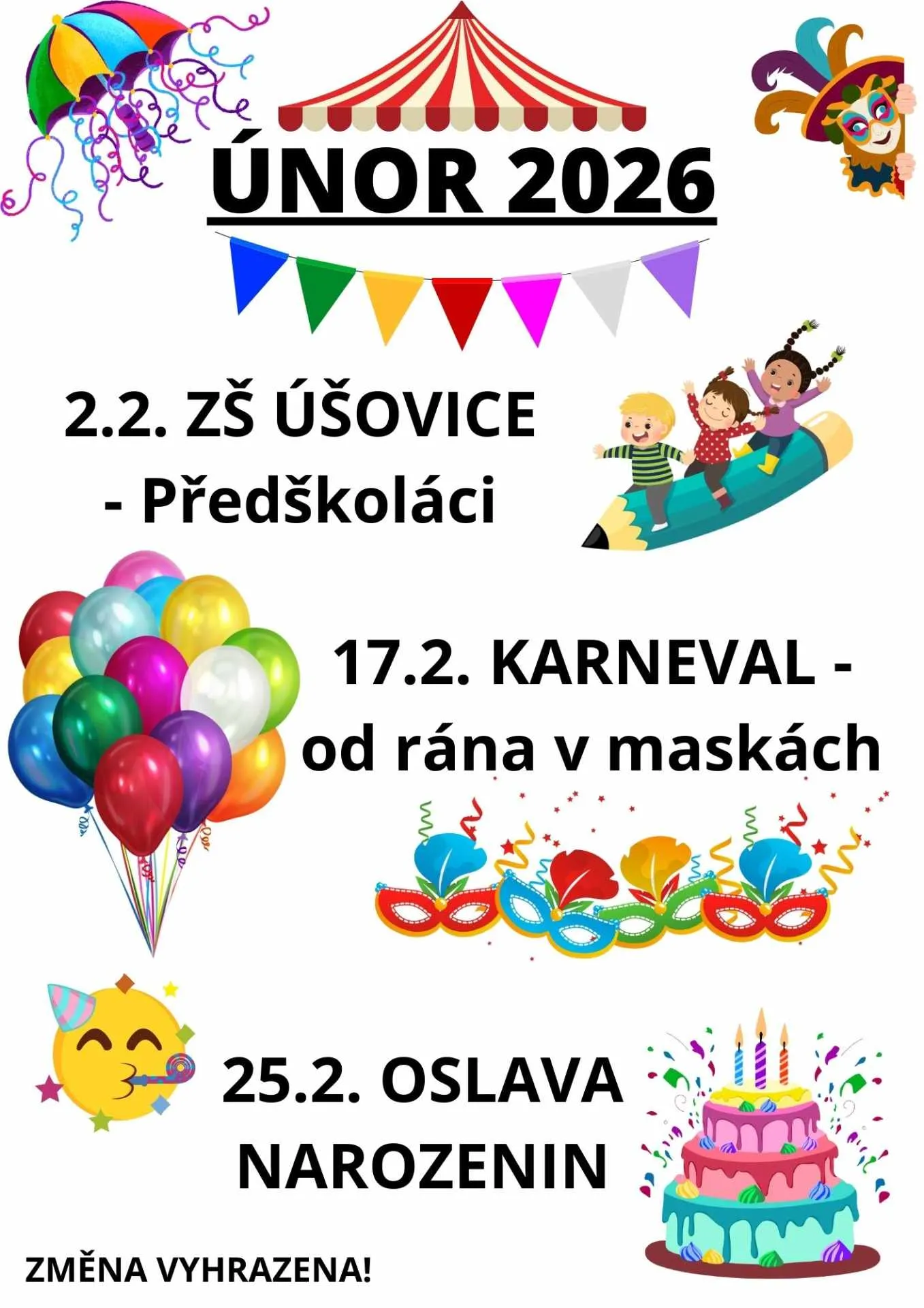 AKCE ÚNOR 2026