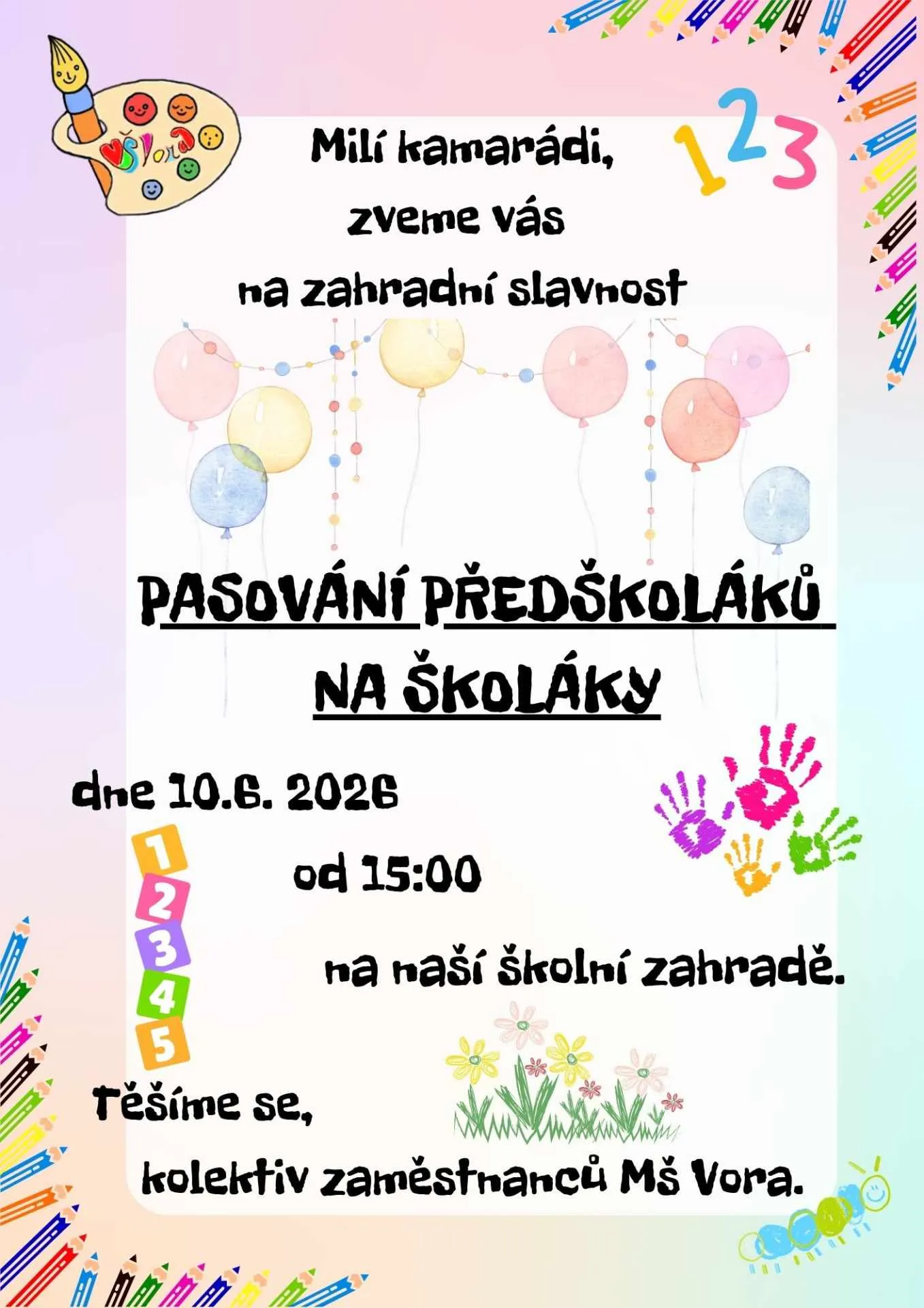 PASOVÁNÍ PŘEDŠKOLÁKŮ